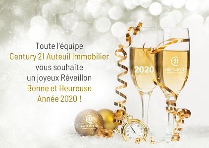 Bonne Année 2020 C21 paris 16 auteuil