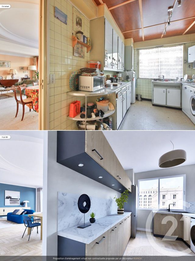 Appartement F5 à vendre - 5 pièces - 133.1 m2 - PARIS - 75016 - ILE-DE-FRANCE - Century 21 Auteuil Immobilier